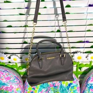 Steve Madden gray PVC material shoulder/handbag